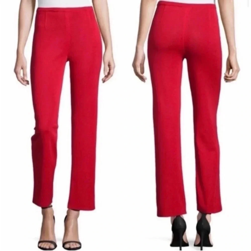 Exclusively Misook Knit Crop Pants Women’s Size M Pull On Straight Leg Classic